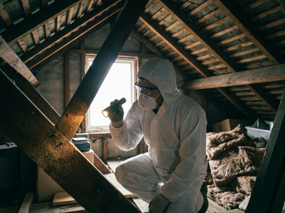 Roof and timber inspection for a UK spray foam removal job