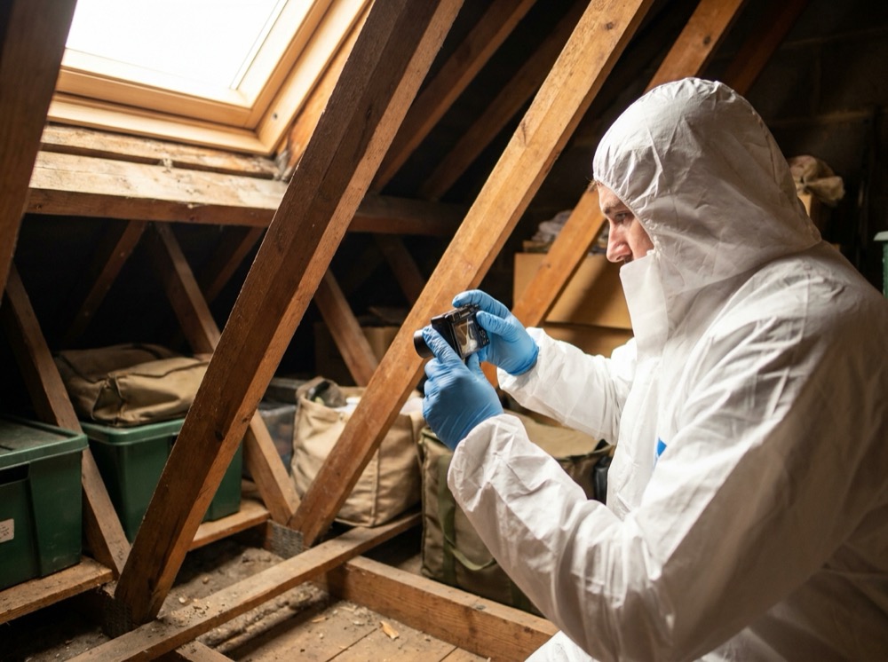 Full photographic record for a UK spray foam removal job